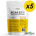Atletic Food BCAA 2:1:1 Instant Flavored Powder (апельсин) - 1000 г (5х200 г)